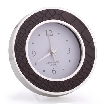 Choc Croc & Silver Alarm Clock