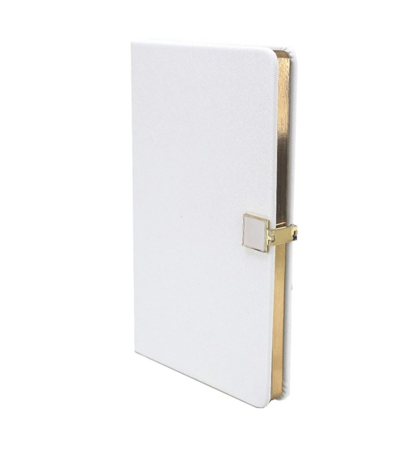 White & Gold A5 Notebook